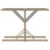 vidaXL Bistrogrupp med dynor 3 delar beige konstrotting