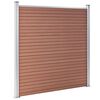 vidaXL Staketpanel WPC 872x186 cm brun