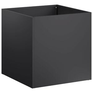 vidaXL Tr&auml;dg&aring;rdsplanterare Svart 35 x 35 x 35 cm Kallvalsat st&aring;l