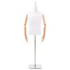 vidaXL Justerbar mannek&auml;ng 170-218 cm med bas Man PP Vit 160 - 232 cm