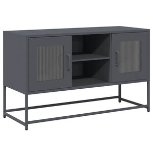 vidaXL TV-sk&aring;p antracit 100,5x39x60,5 cm st&aring;l