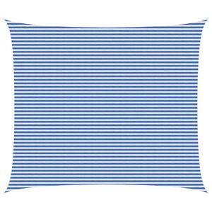 vidaXL Sols&auml;tt segel 6 x 7 m HDPE Rektangul&auml;r Bl&aring; och Vit