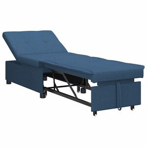 vidaXL Pull Out Sofa Bed Bl&aring; 194 x 50 x 82 cm tyg