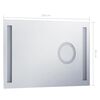vidaXL Badrumsspegel LED med touch-sensor 100x60 cm