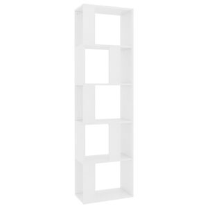 vidaXL Bokhylla/Rumsavdelare vit 45x24x159 cm konstruerat tr&auml;