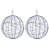 vidaXL Julfinialslampa 2 st 1900 LED-lampor Kallvit &Oslash; 60 x 63 cm
