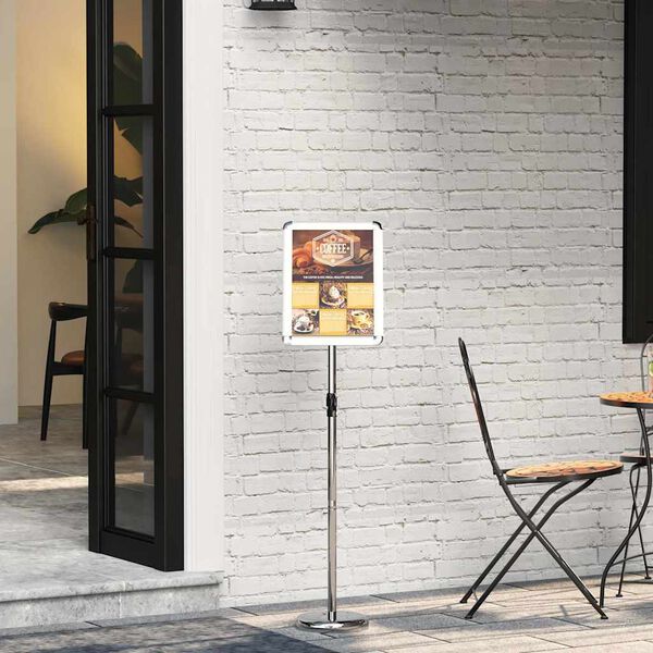 vidaXL M&auml;ssmontrar Silver 25 x 25 x 125 cm Aluminium