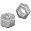 vidaXL Sexkantiga ekollonn&ouml;tter 2 pcs Silver m8 Metall