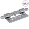 vidaXL L&aring;s 12 pcs Silver 46 x 17 x 1,2 mm St&aring;l
