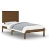 vidaXL S&auml;ngram honungsbrun massiv furu 100x200 cm enkels&auml;ng