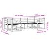 vidaXL Utomhussoffset 6 pcs Naturf&auml;rg Massivt Akaciatr&auml;