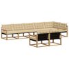 vidaXL Utomhussoffset 8 st Vit och Beige