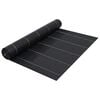 vidaXL Ogr&auml;smatta svart 2x5 m PP