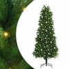 vidaXL Julgran med 300 LED-lampor med stativ Gr&ouml;n 240 cm PE
