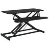 vidaXL Justerbar arbetsstation 90x40x(13-50)cm st&aring;l konstruerat tr&auml;