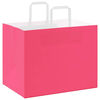 vidaXL Pappersp&aring;sar 50 st med handtag rosa 32x22x24 cm