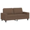 vidaXL 2-sitssoffa brun 140 cm tyg