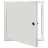 vidaXL &Aring;tkomstpanel Vit 33 x 33 x 3 cm St&aring;l