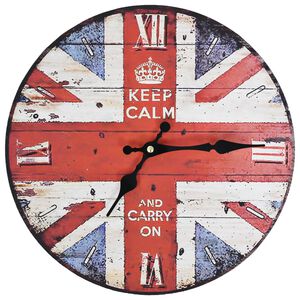 vidaXL V&auml;ggklocka vintage UK 30 cm