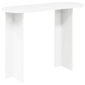vidaXL Konsolbord med lagring Vit 100 x 39,5 x 75 cm Konstruerat tr&auml;