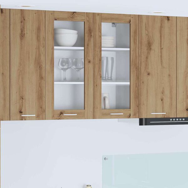 vidaXL H&auml;ngande sk&aring;p Artisan Ek 80 x 31 x 80 cm Konstruerat tr&auml;