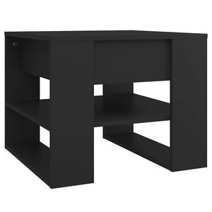 vidaXL Soffbord svart 55,5x55x45 cm konstruerat tr&auml;