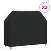 vidaXL Grill&ouml;verdrag 2 st 162x61x122 cm 420D oxford