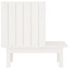 vidaXL Kattkoja vit 60x36x60 cm massiv furu