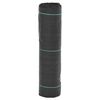 vidaXL Ogr&auml;smembran svart 0,5x50 m PP
