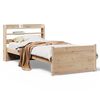 vidaXL S&auml;ngram med huvudgavel 90x190 cm massiv furu