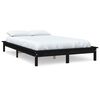 vidaXL S&auml;ngram svart 200x200 cm massiv furu