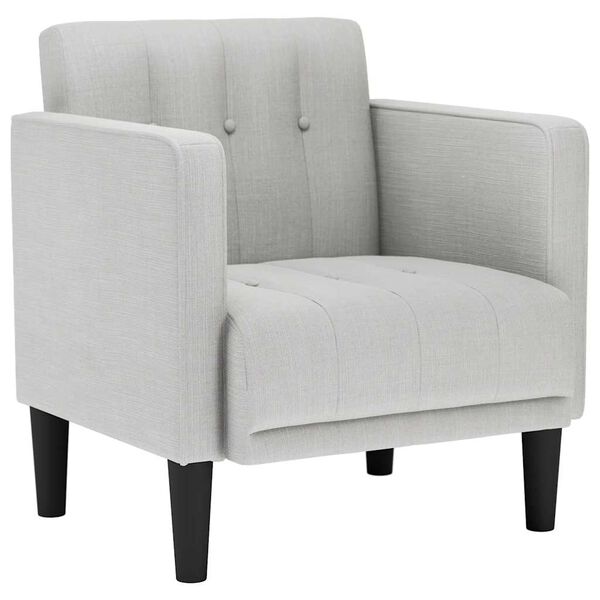 vidaXL Soffstol med armst&ouml;d molngr&aring; 53 cm tyg