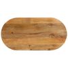vidaXL Bordsskiva 90x40x2,5 cm oval massivt mangotr&auml;