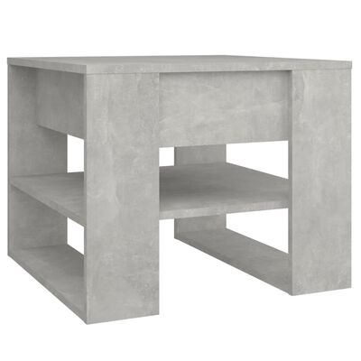 vidaXL Soffbord betonggrå 55,5x55x45 cm konstruerat trä