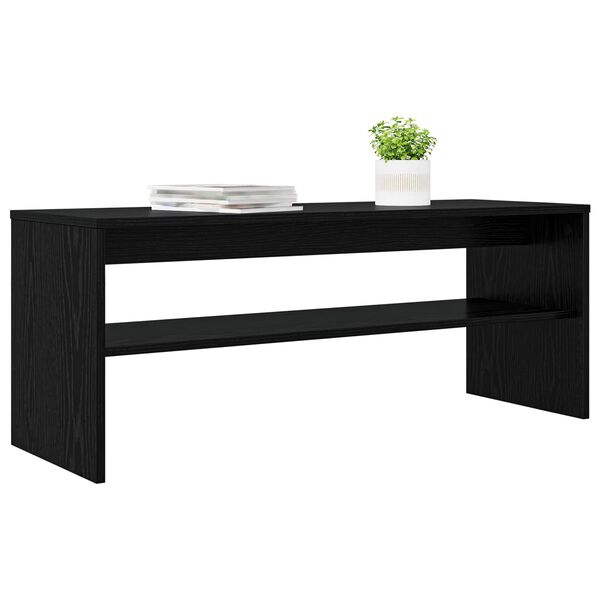 vidaXL TV-sk&aring;p Svart Ek 100 x 35 x 40 cm Konstruerat tr&auml;