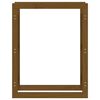 vidaXL Vedställ honungsbrun 80x25x100 cm massiv furu