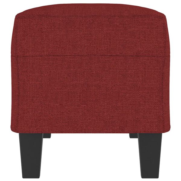 vidaXL B&auml;nk vinr&ouml;d 100x35x41 cm tyg