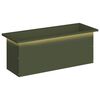vidaXL Odlingsl&aring;da med LED Olivgr&ouml;n 30 x 80 x 30 cm St&aring;l
