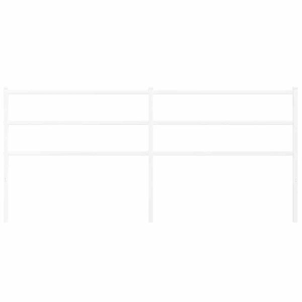 vidaXL Ers&auml;ttningsgavel metall vit 200 cm