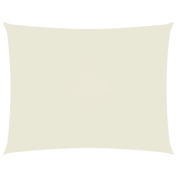 vidaXL Solsegel oxfordtyg rektangulärt 2,5x4 m gräddvit