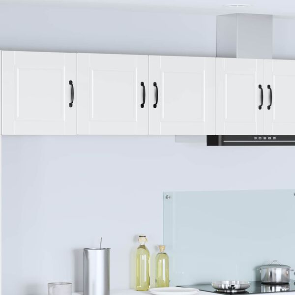 vidaXL K&ouml;kssk&aring;p med hylla med d&ouml;rr Vit 80 x 31 x 40 cm Konstruerat tr&auml;