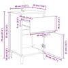 vidaXL Nattduksbord 2 pcs Artisan Ek 40 x 35 x 70 cm Konstruerat tr&auml;