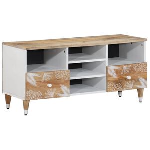 vidaXL TV-b&auml;nk 100x33,5x46 cm mango i massivt tr&auml;