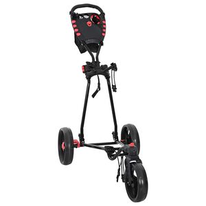 vidaXL Golfvagn Svart J&auml;rn Hopf&auml;llbar