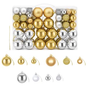 Julgranskulor 100 st silver/guld