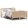 vidaXL S&auml;ngram utan madrass 135x190 cm massiv furu