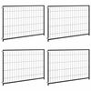 vidaXL Djurbur utan d&ouml;rr Svart 300 x 100 x 70 cm St&aring;l