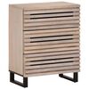 vidaXL Sk&auml;nk vit 60x34x75 cm massiv mangotr&auml;