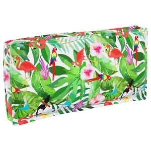 vidaXL Kudde Blommor Flerf&auml;rgsdesign 120 x 60 x 12 cm Oxford Tyg