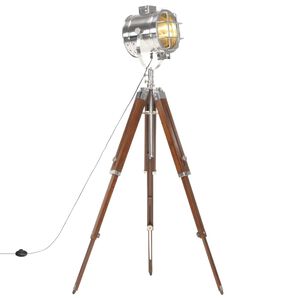 vidaXL Golvlampa massivt mangotr&auml; 165 cm